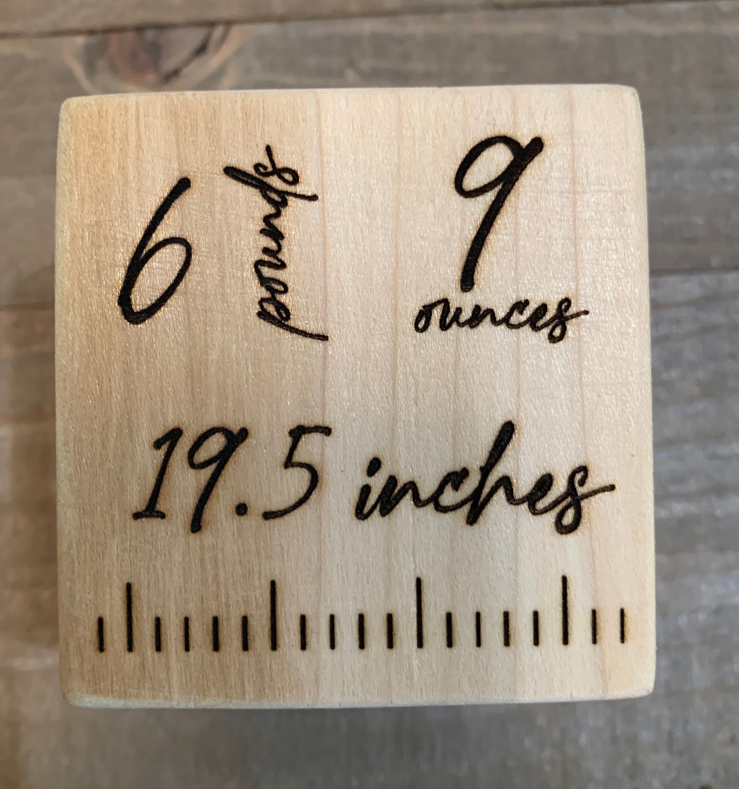 Personalized Baby’s First Block