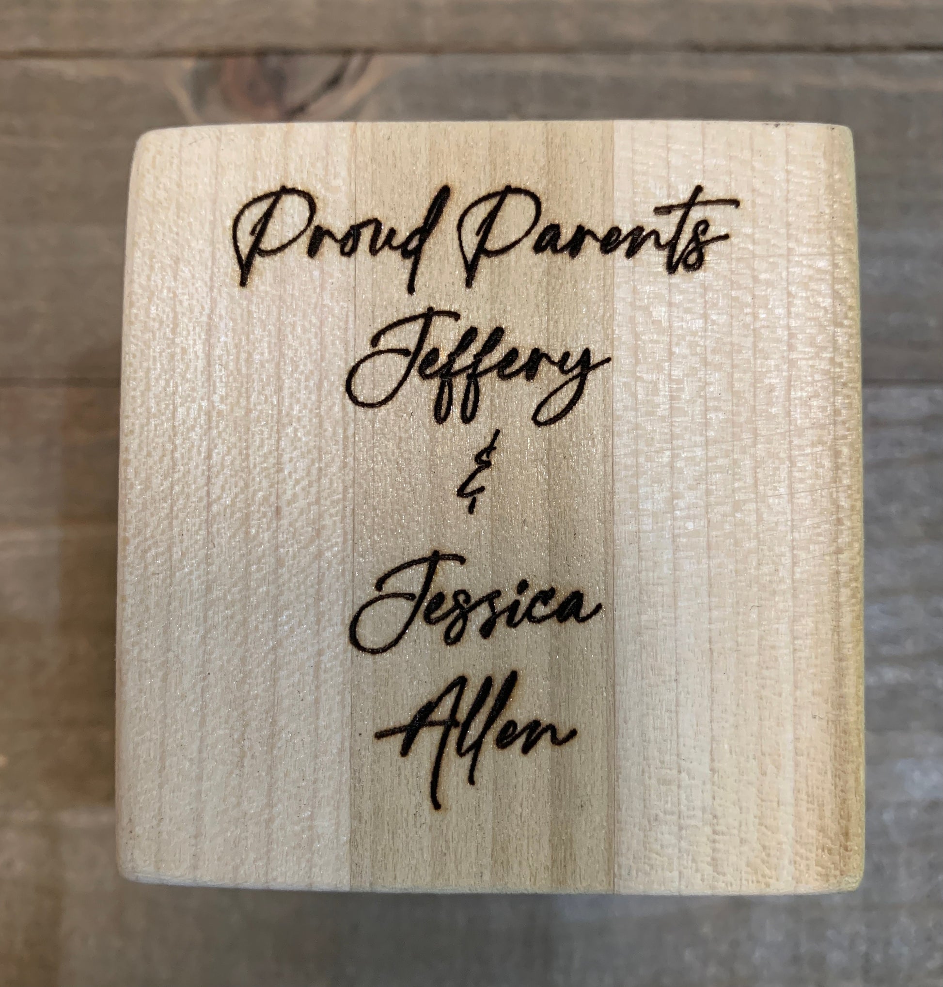 Personalized Baby’s First Block