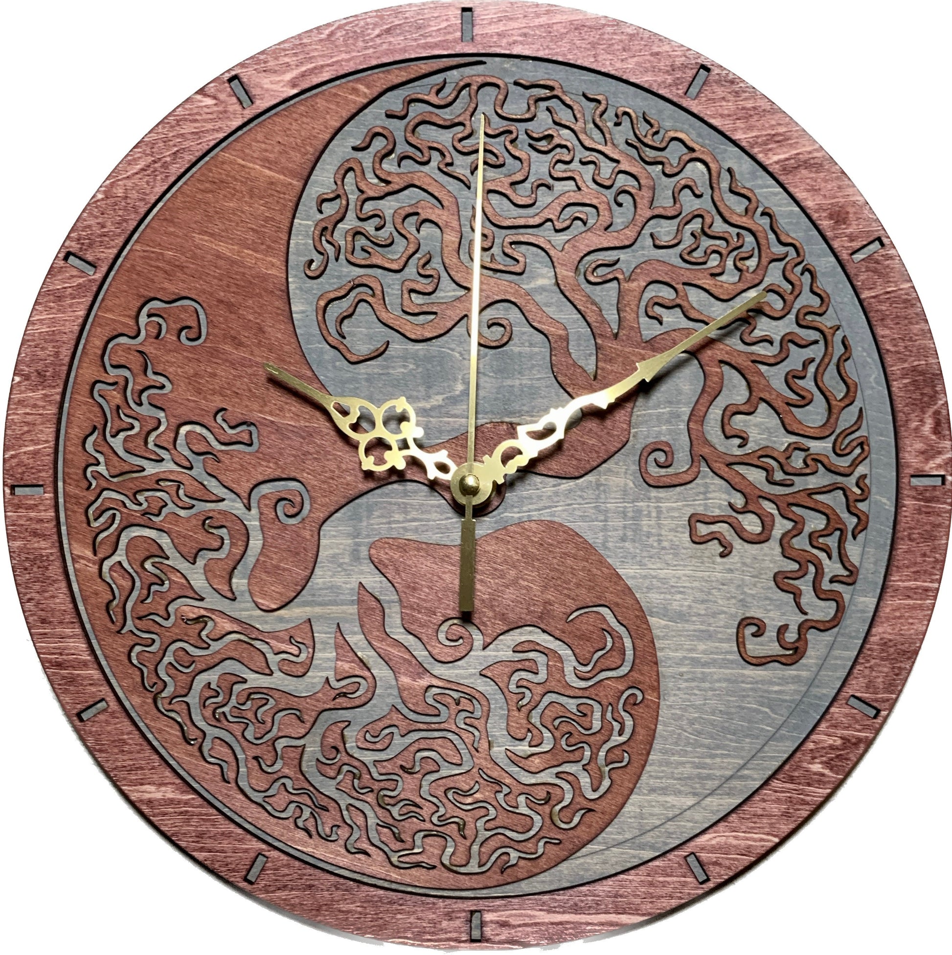Yin Yang Tree of Life Clock I