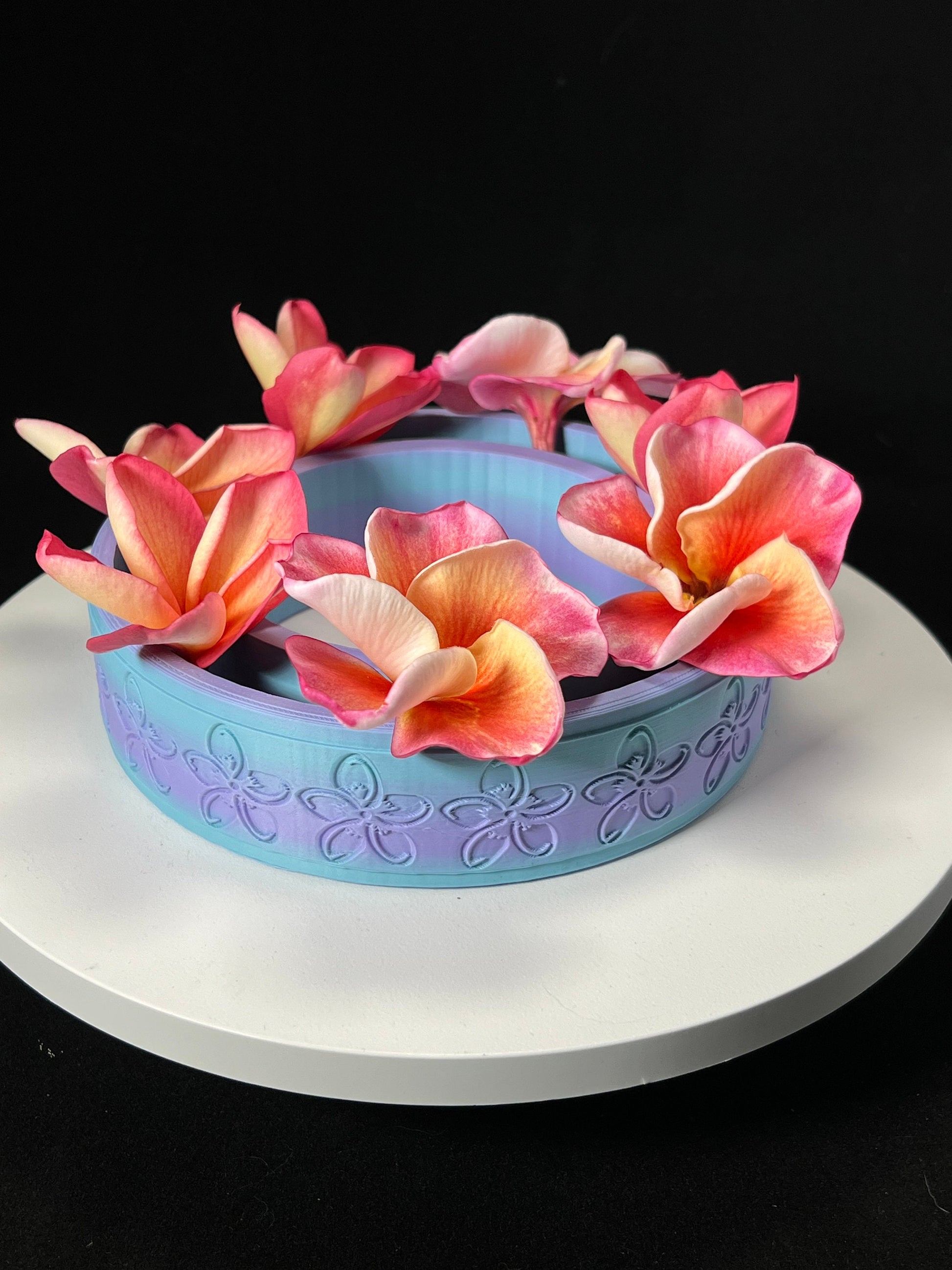 3D Printed Plumeria Pansy Ring Vase
