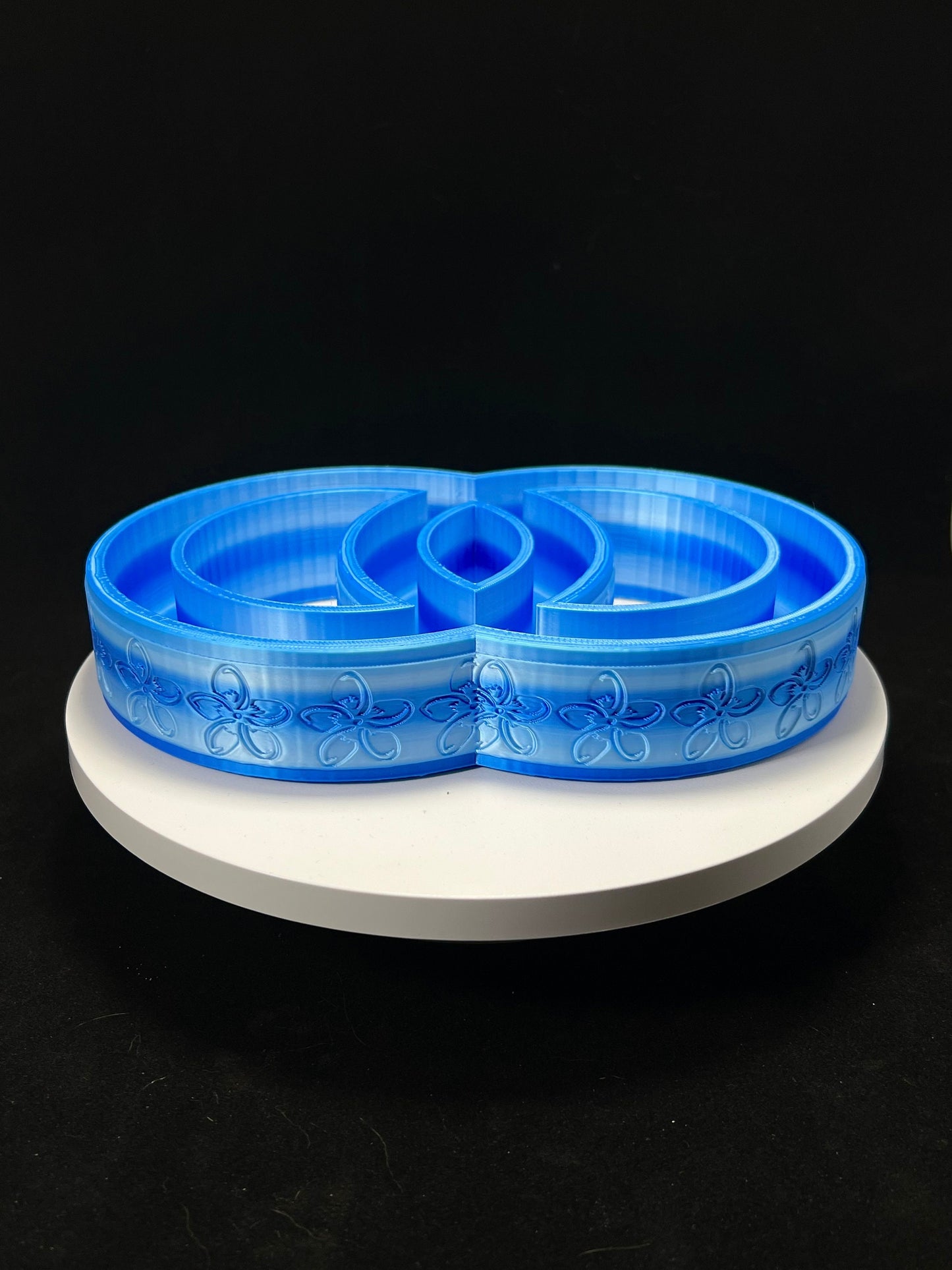 Plumeria/Pansy Double Ring Vase