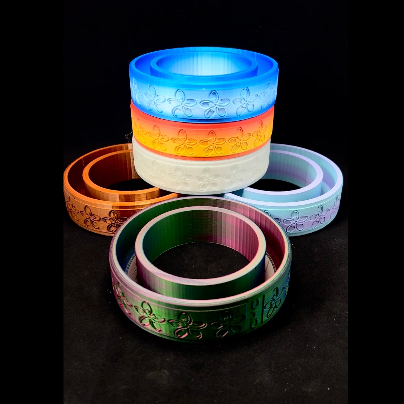 3D Printed Plumeria Pansy Ring Vase