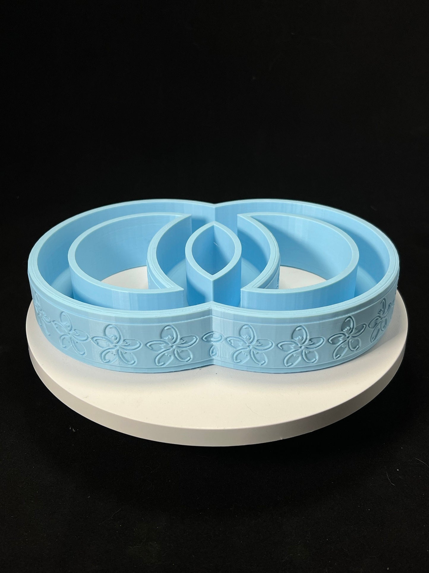 Plumeria/Pansy Double Ring Vase