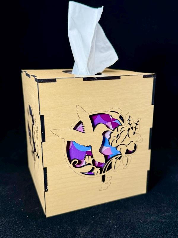 Hummingbird Tissue Box Cover