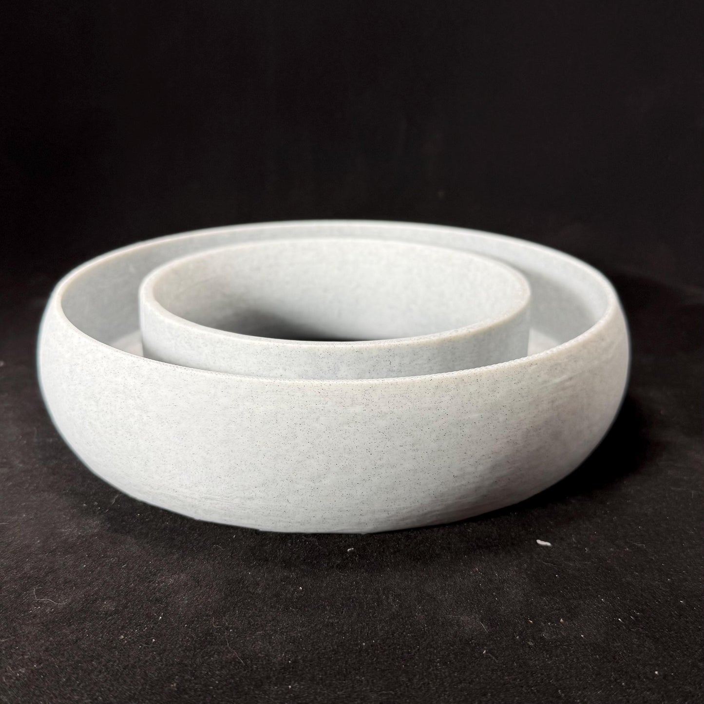 3D Printed Plumeria Pansy Ring Vase (Bowl) Eight Inch