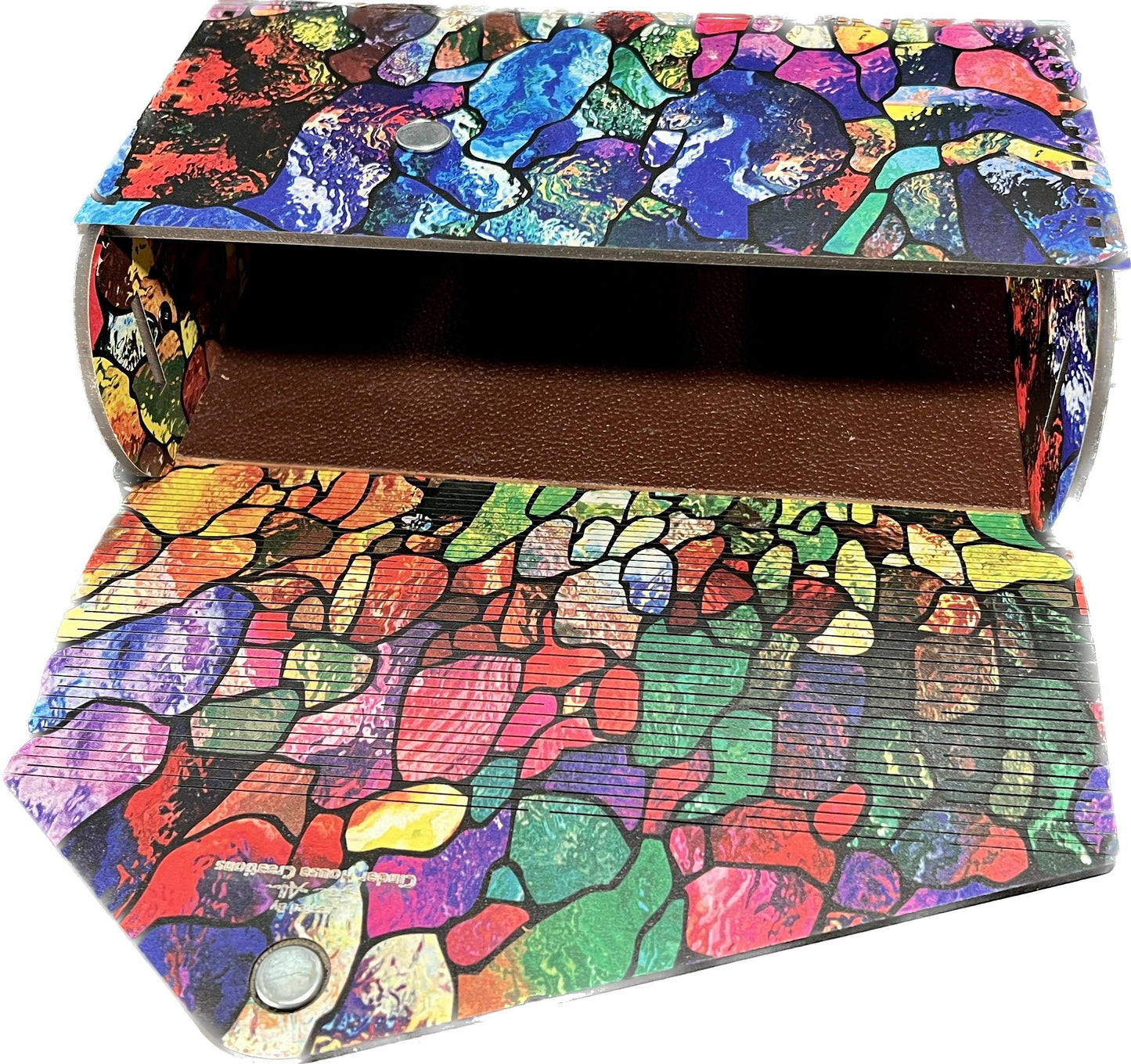 “Stained Glass” Wood Purse or Clutch - Cinder House Creations