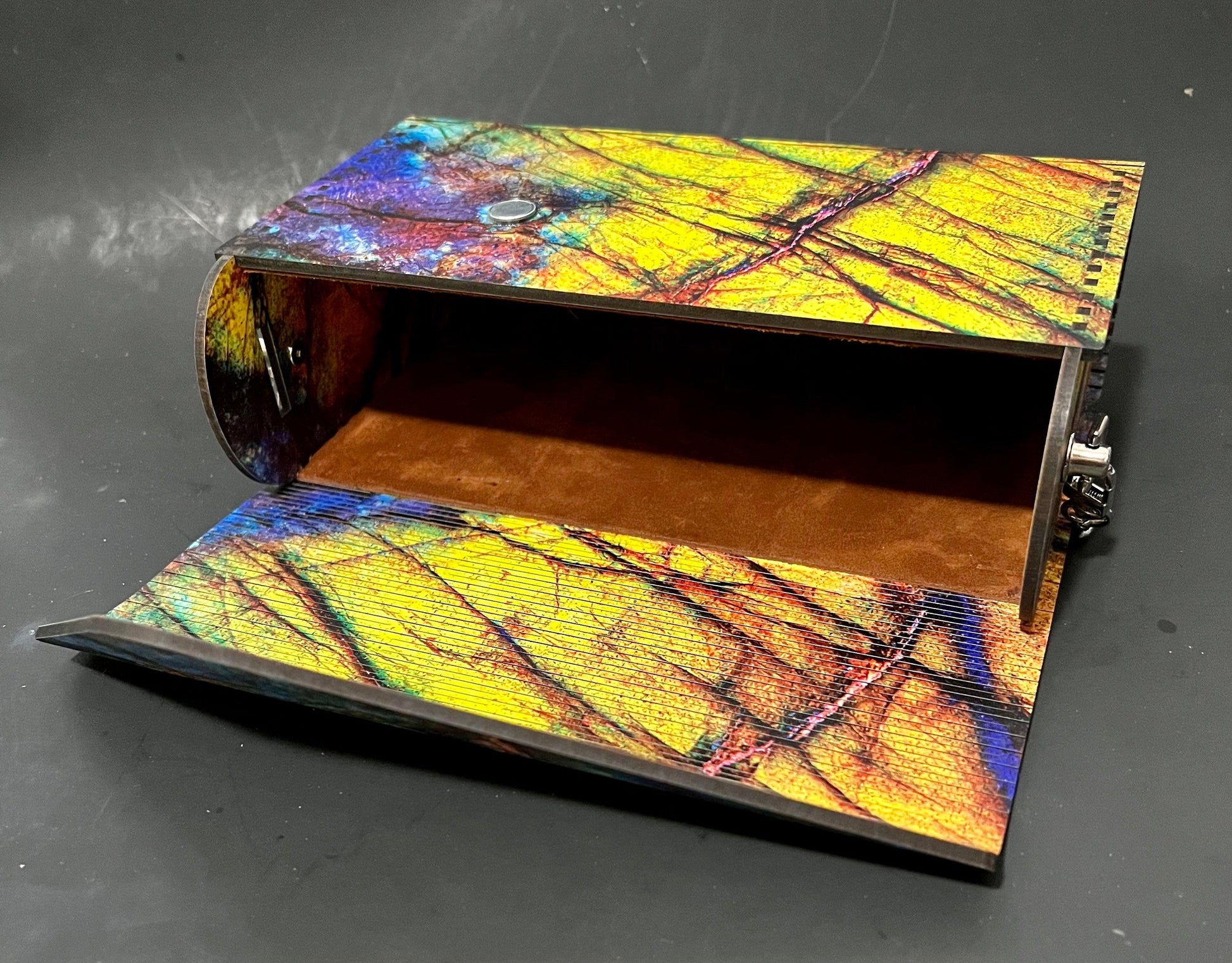 “Neon Rock” Wood Purse or Clutch - Cinder House Creations