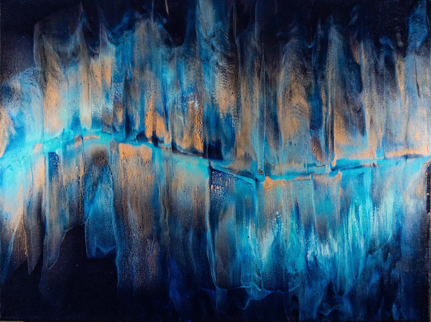 Fluid Art Abstract #271 - “Nexus” (18 x 24 x 2) - Cinder House Creations