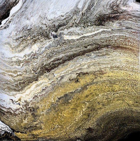 Fluid Art Abstract #273 (20 x 20 x 2) - Cinder House Creations