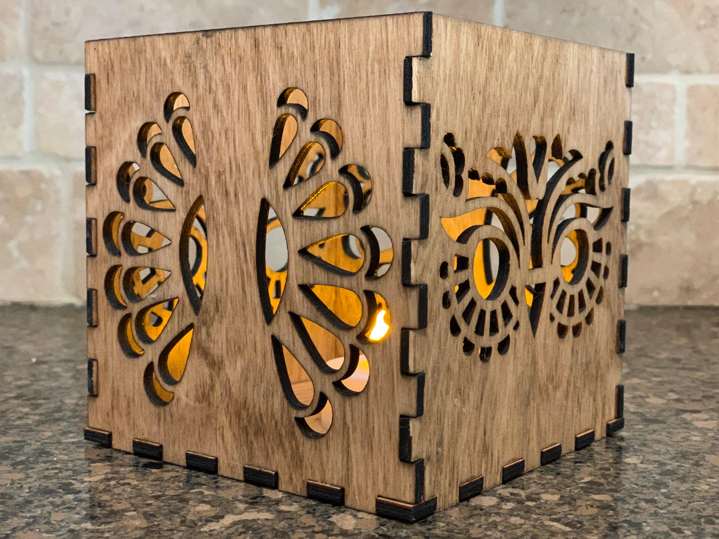 Laser Cut Mandela Owl Tealight/Votive Candle Holder/Lantern - Cinder House Creations