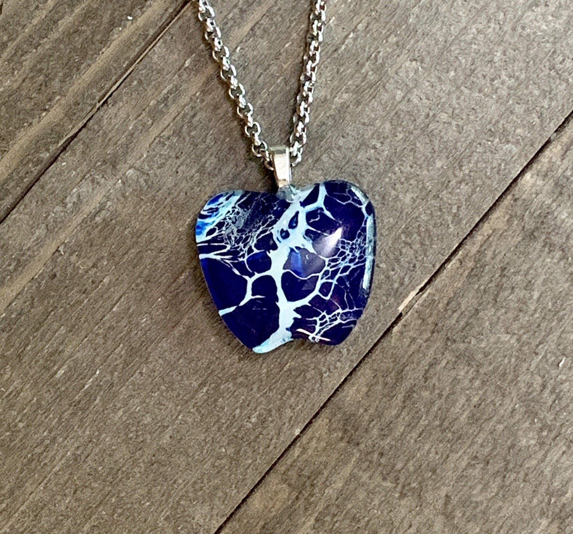 Tray-less Wearable Art Apple Pendant - Cinder House Creations