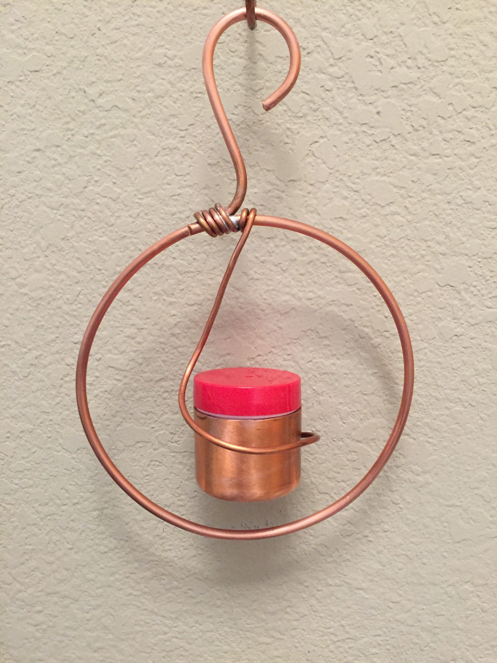 Copper Hummingbird Feeder VI - Cinder House Creations