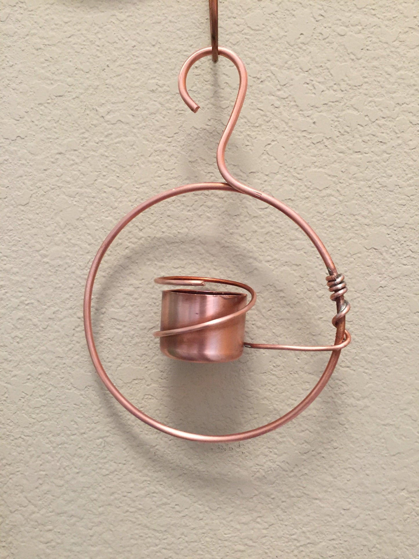 Copper Hummingbird Feeder VI - Cinder House Creations