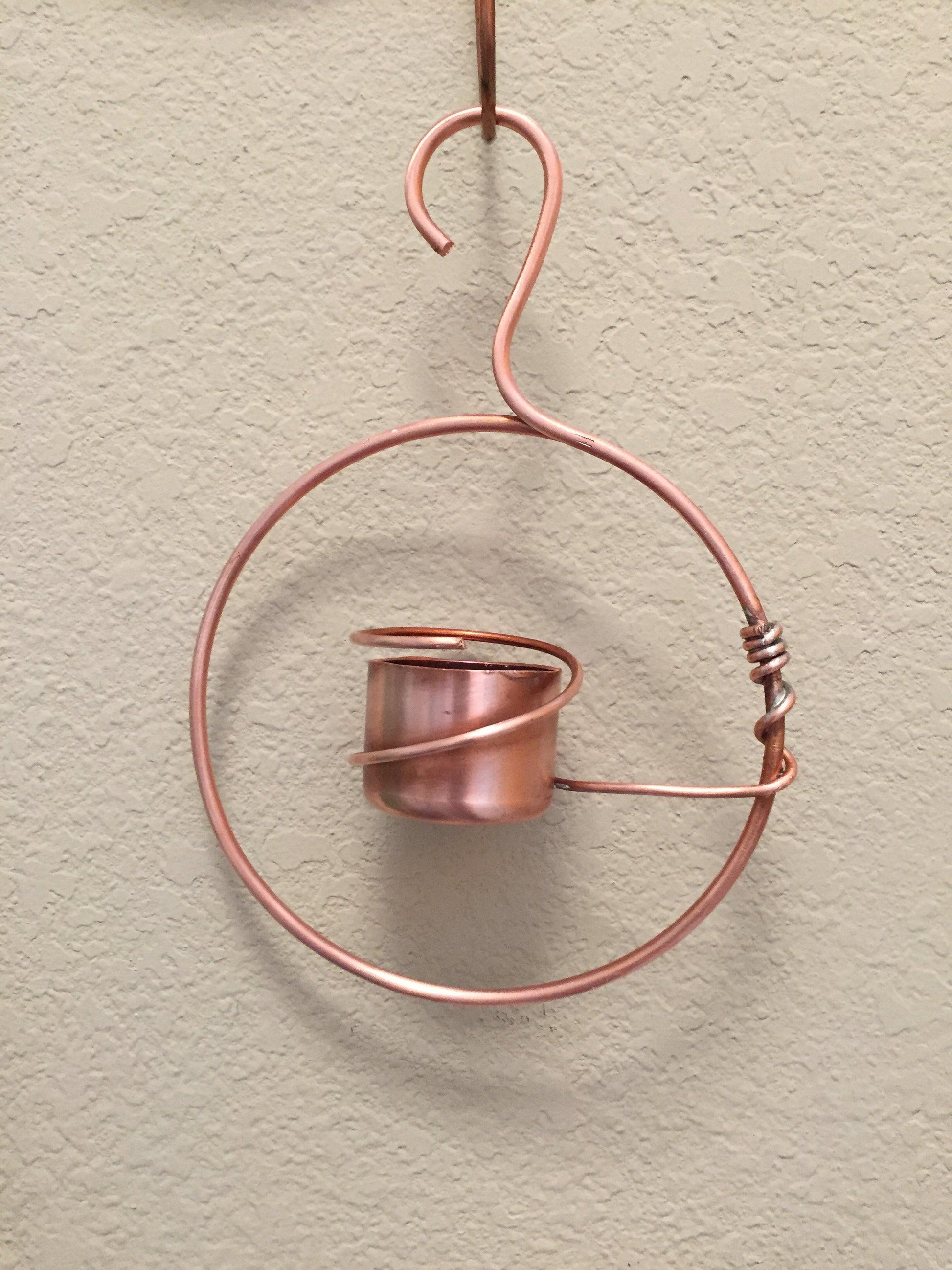 Copper Hummingbird Feeder VI - Cinder House Creations