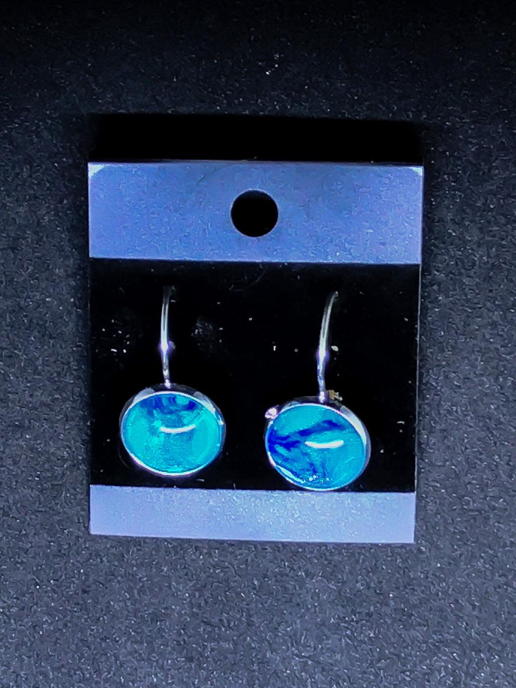 Wearable Art Leverback Earrings - Cinder House Creations