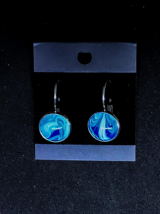 Wearable Art Leverback Earrings - Cinder House Creations