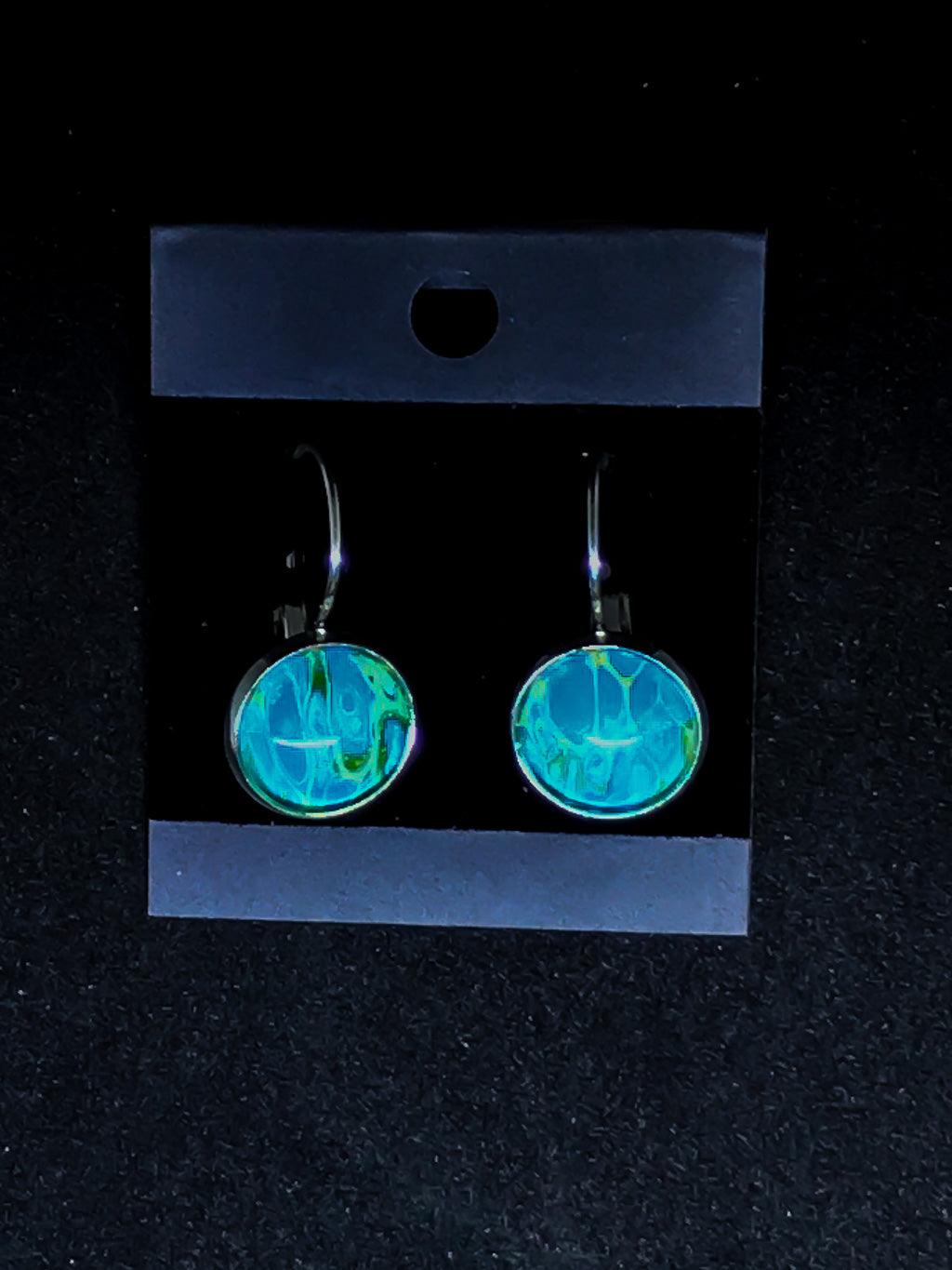 Wearable Art Leverback Earrings - Cinder House Creations