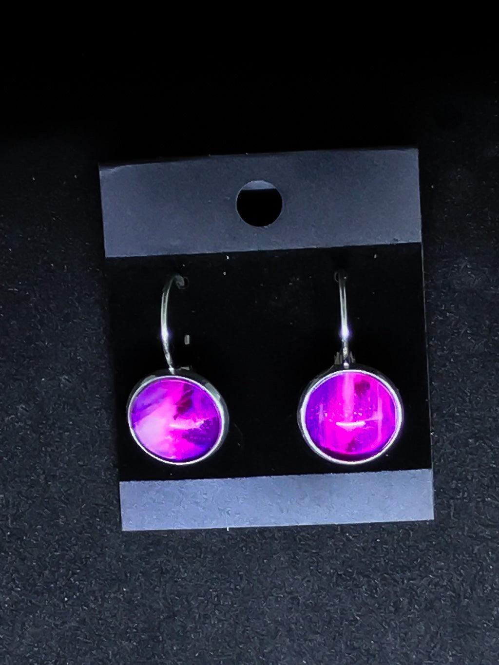 Wearable Art Leverback Earrings - Cinder House Creations