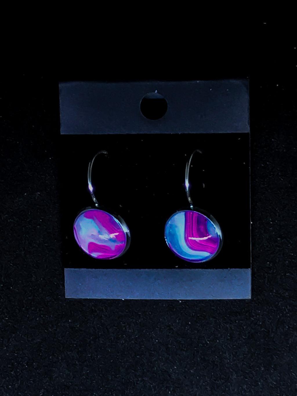 Wearable Art Leverback Earrings - Cinder House Creations
