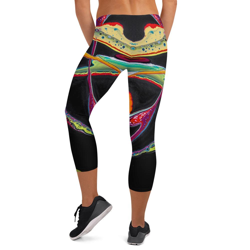 Capri Leggings - Swirls - Cinder House Creations