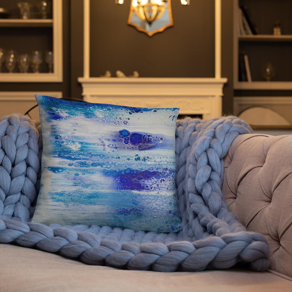 Blue Basic Accent Pillow - Cinder House Creations
