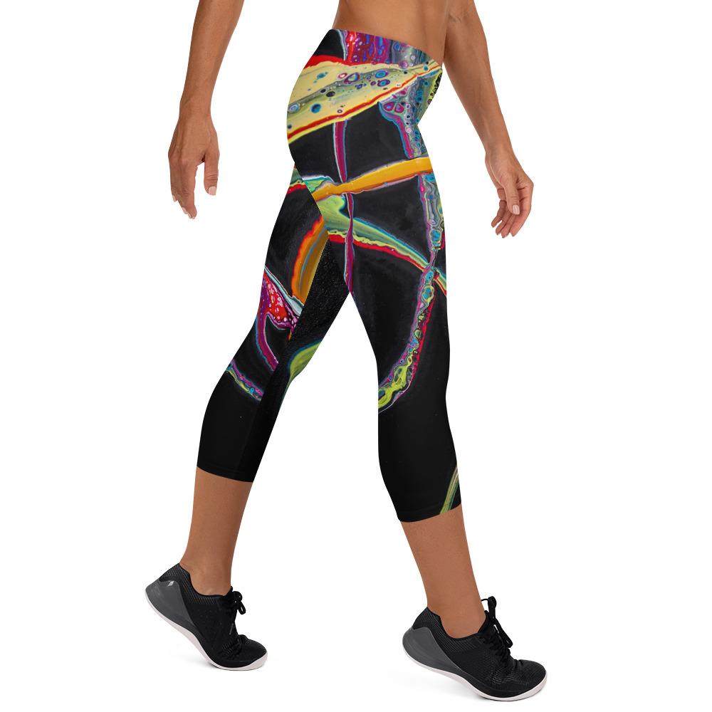 Capri Leggings - Swirls - Cinder House Creations