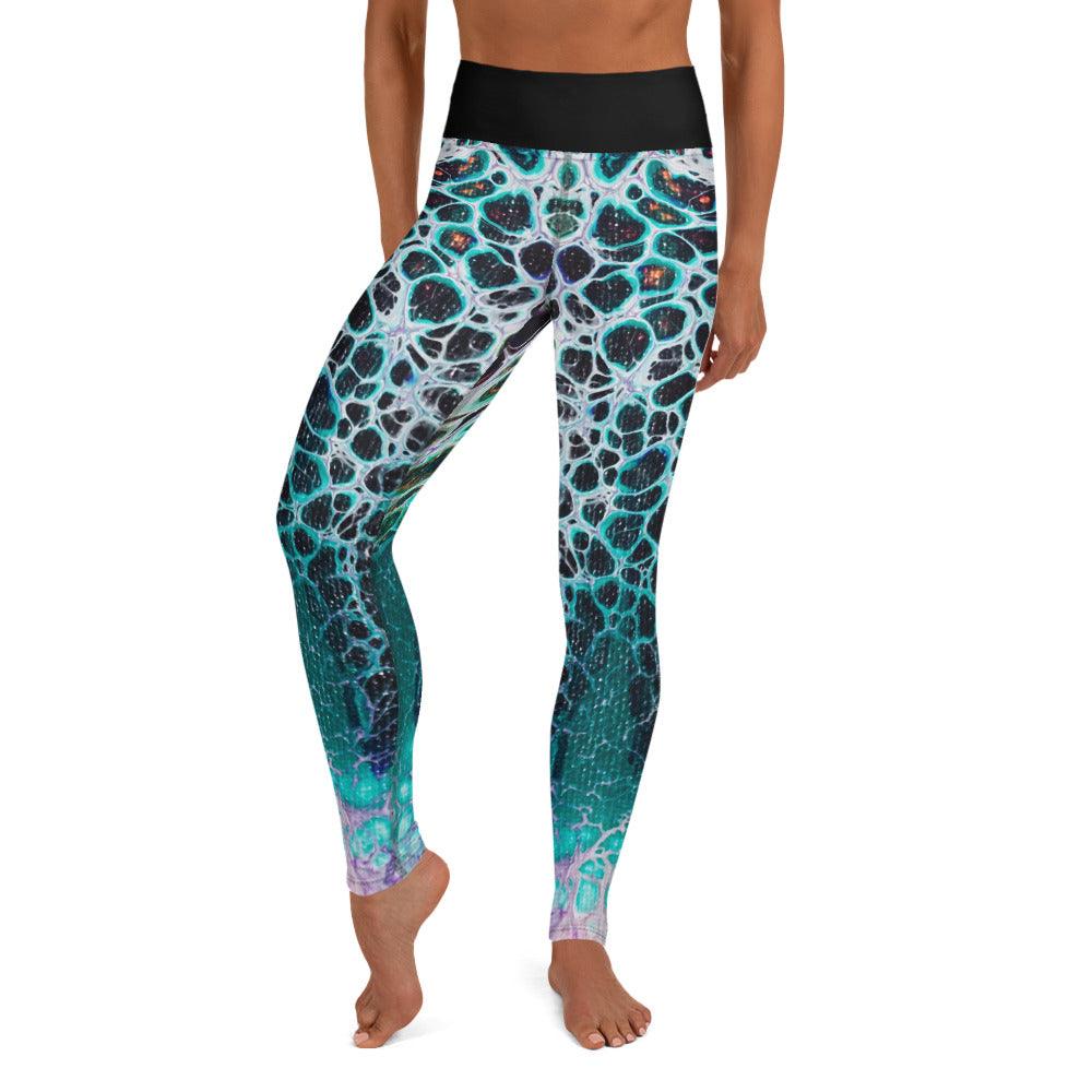 Yoga Leggings - Lightning - Cinder House Creations