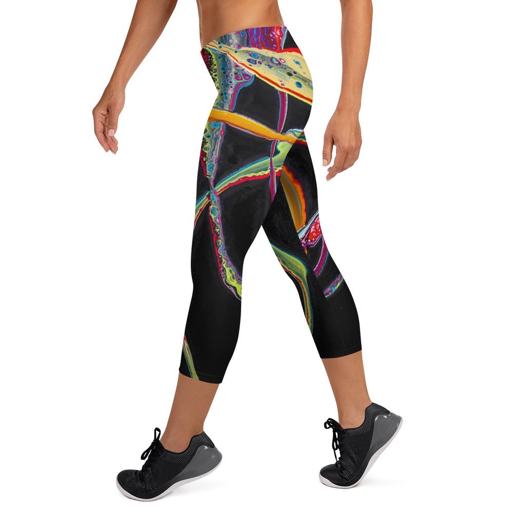 Capri Leggings - Swirls - Cinder House Creations