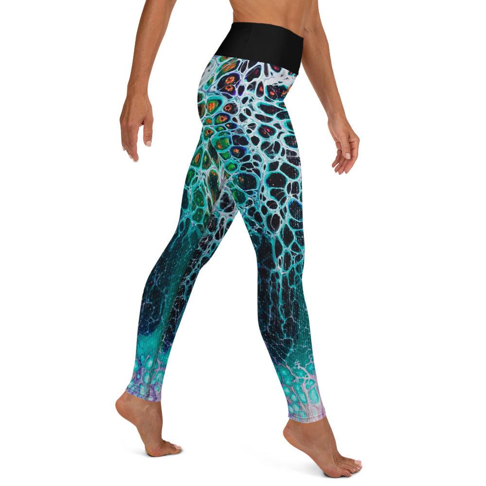 Yoga Leggings - Lightning - Cinder House Creations