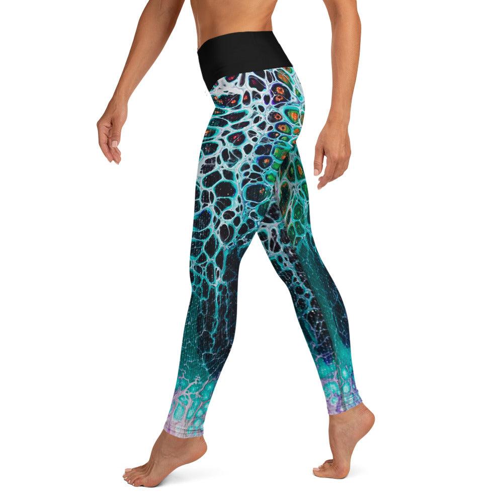 Yoga Leggings - Lightning - Cinder House Creations