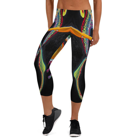 Capri Leggings - Swirls - Cinder House Creations