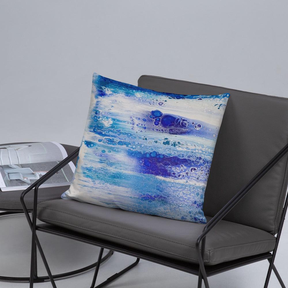 Blue Basic Accent Pillow - Cinder House Creations