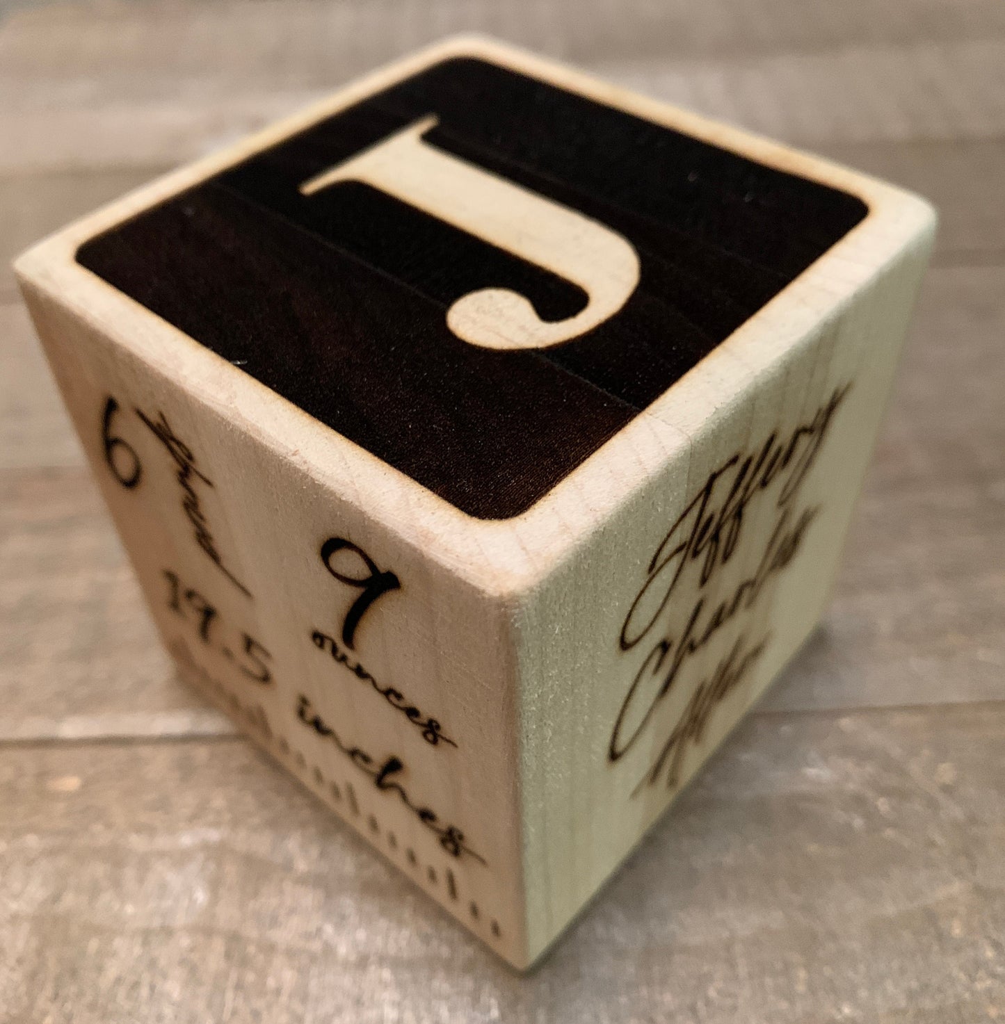 Personalized Baby’s First Block