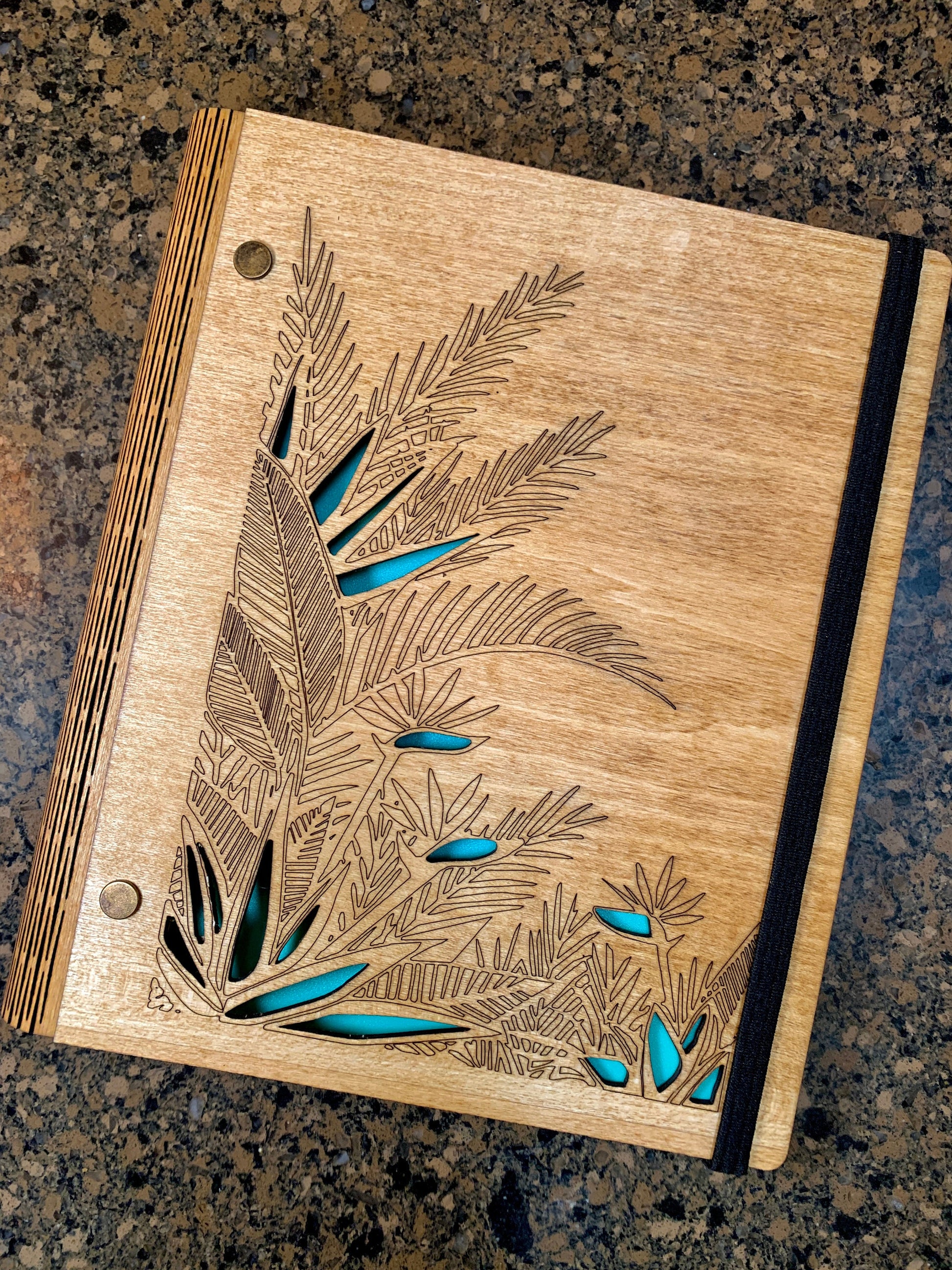 Laser Cut Notebook/Journal Plants