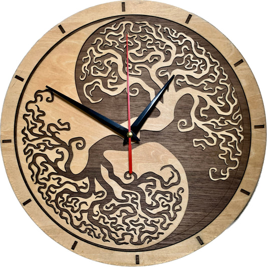 Yin Yang Tree of Life Clock I