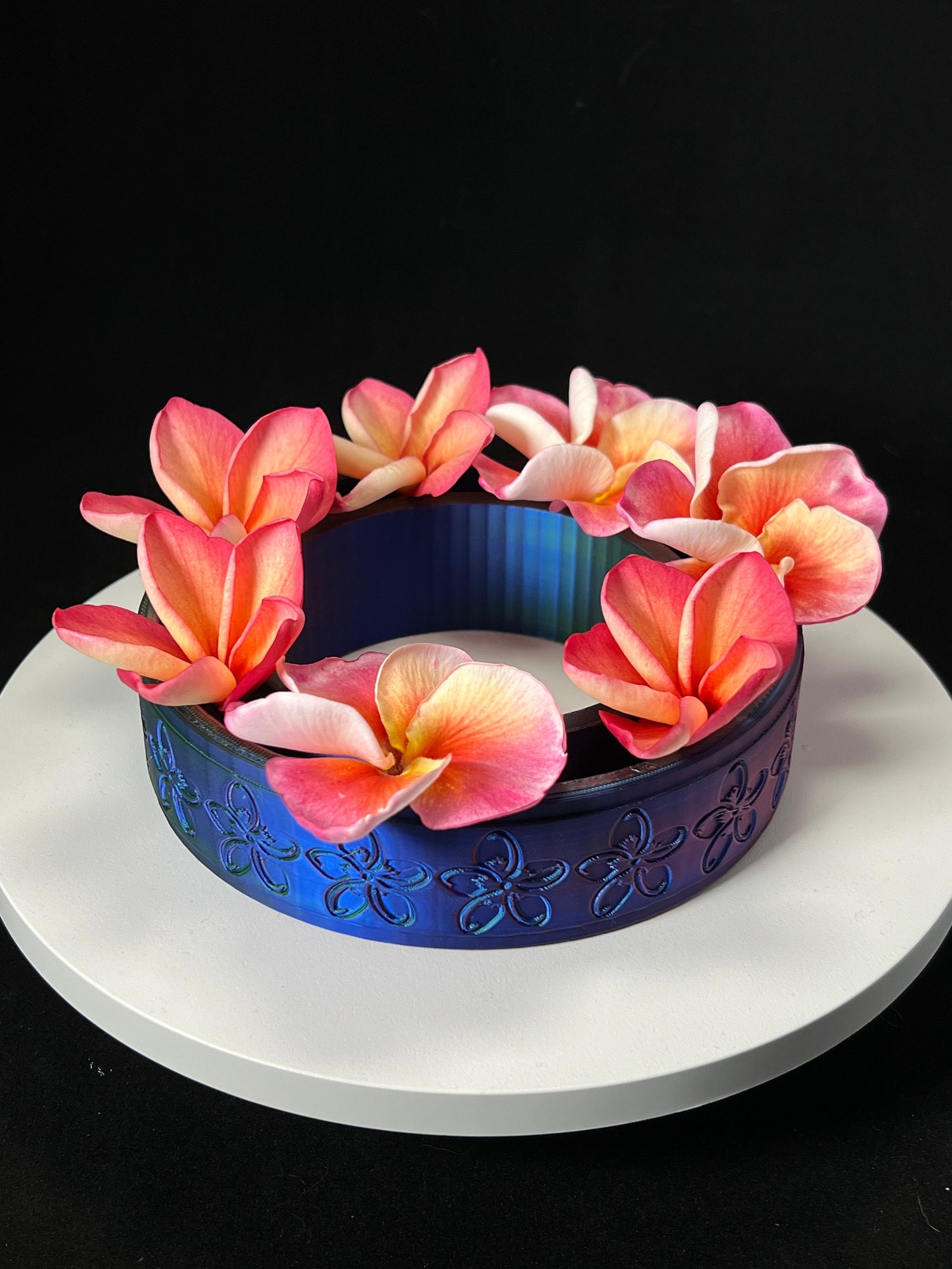 3D Printed Plumeria Pansy Ring Vase
