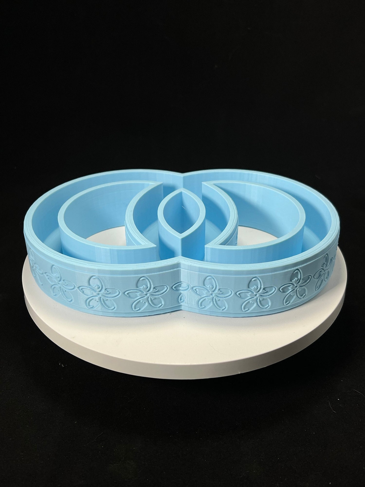 3D Printed Plumeria Pansy Double Ring Vase