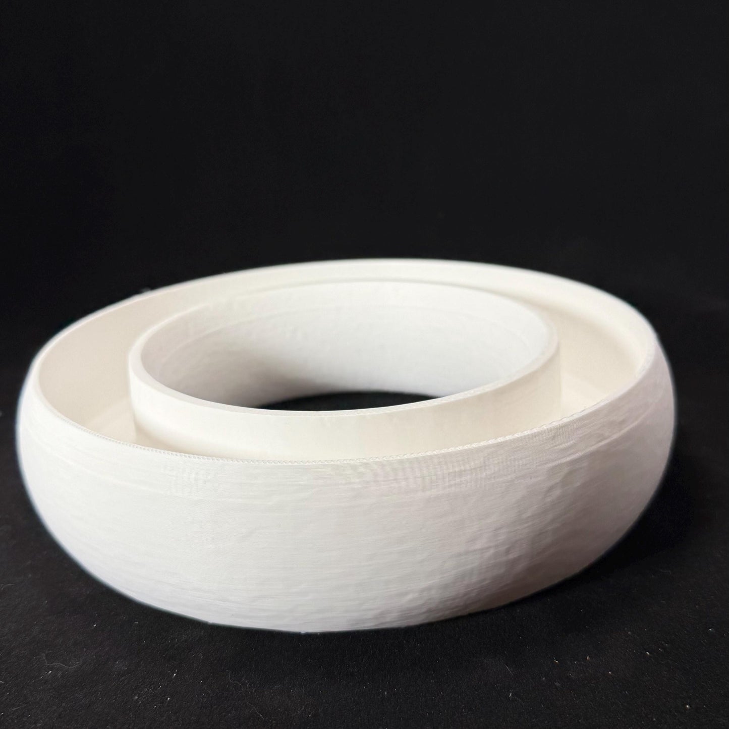 3D Printed Plumeria Pansy Ring Vase (Bowl) Eight Inch