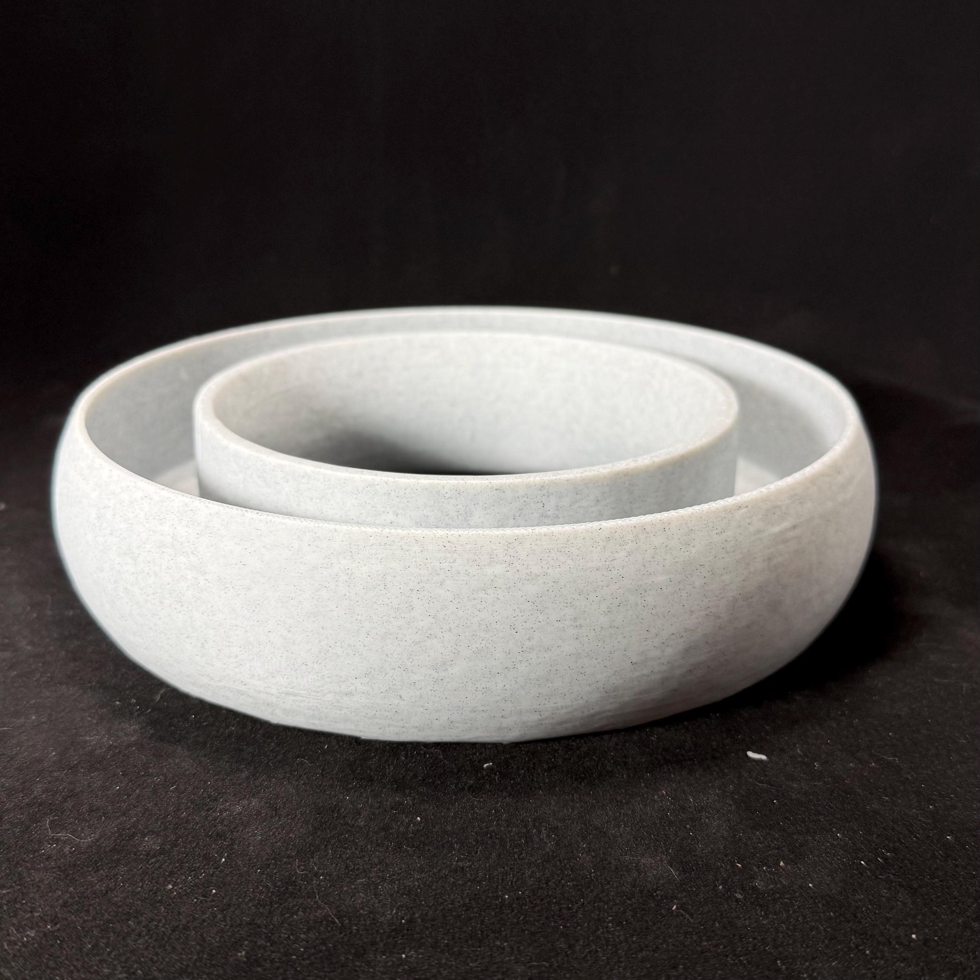 3D Printed Plumeria Pansy Ring Vase (Bowl) Eight Inch