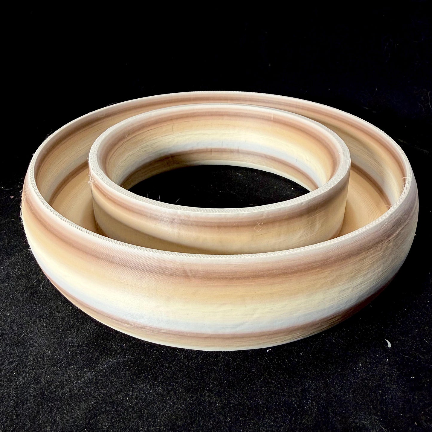 3D Printed Plumeria Pansy Ring Vase (Bowl) Eight Inch