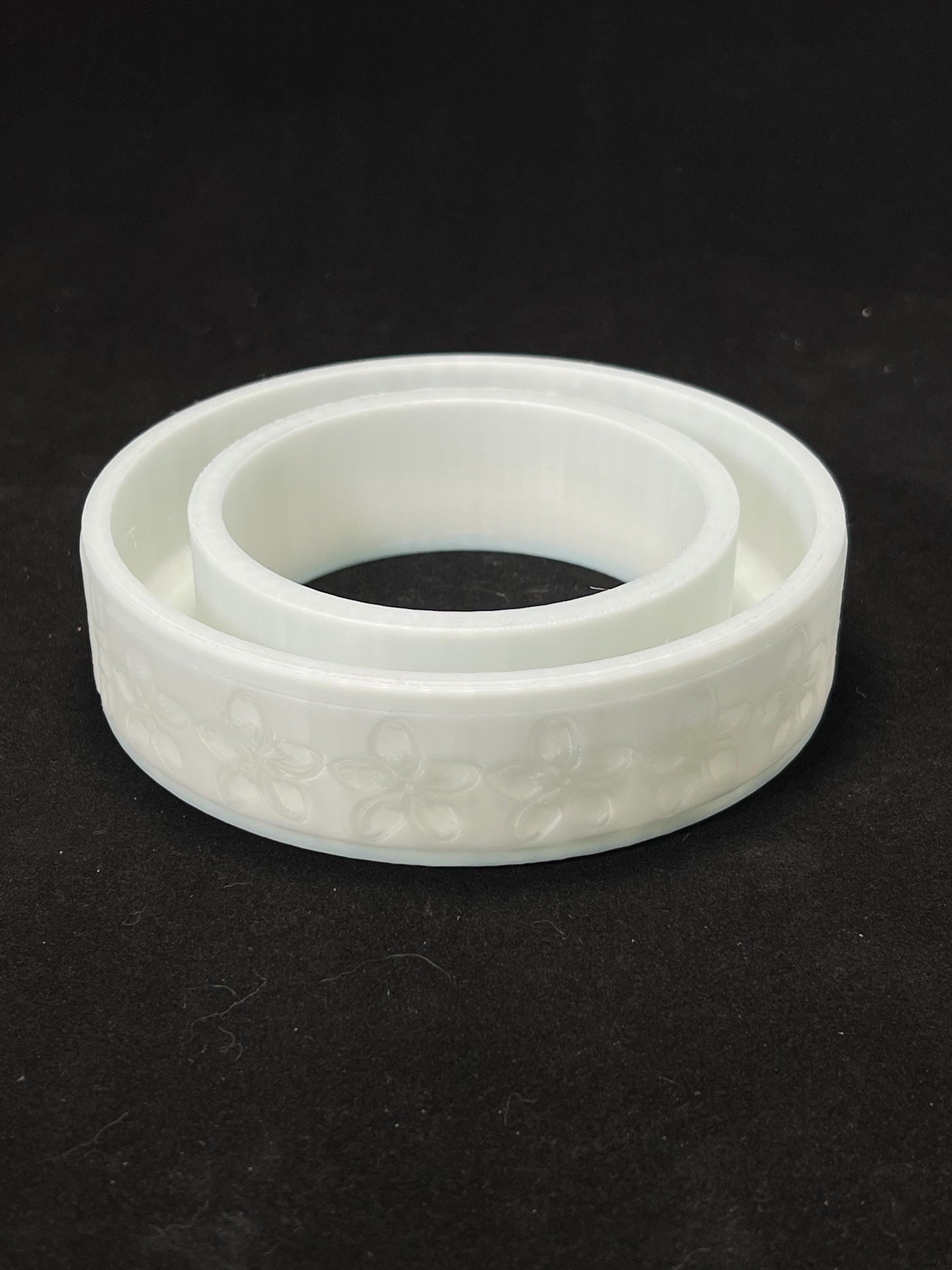 3D Printed Plumeria Pansy Double Ring Vase