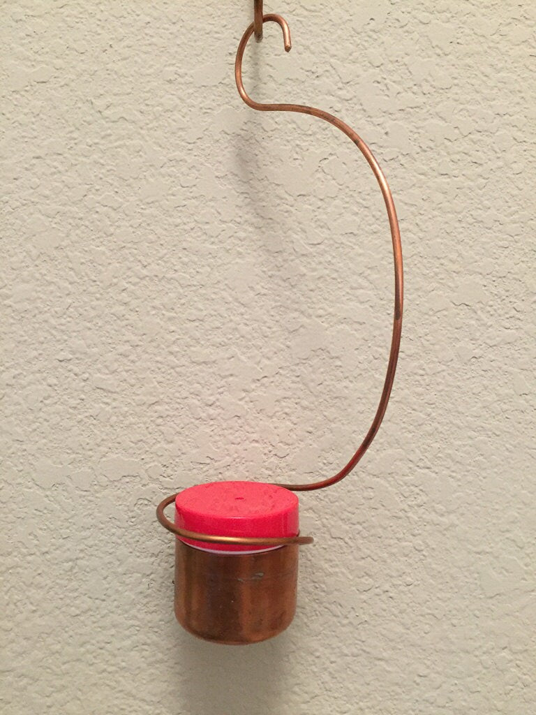 Copper Hummingbird Feeder I