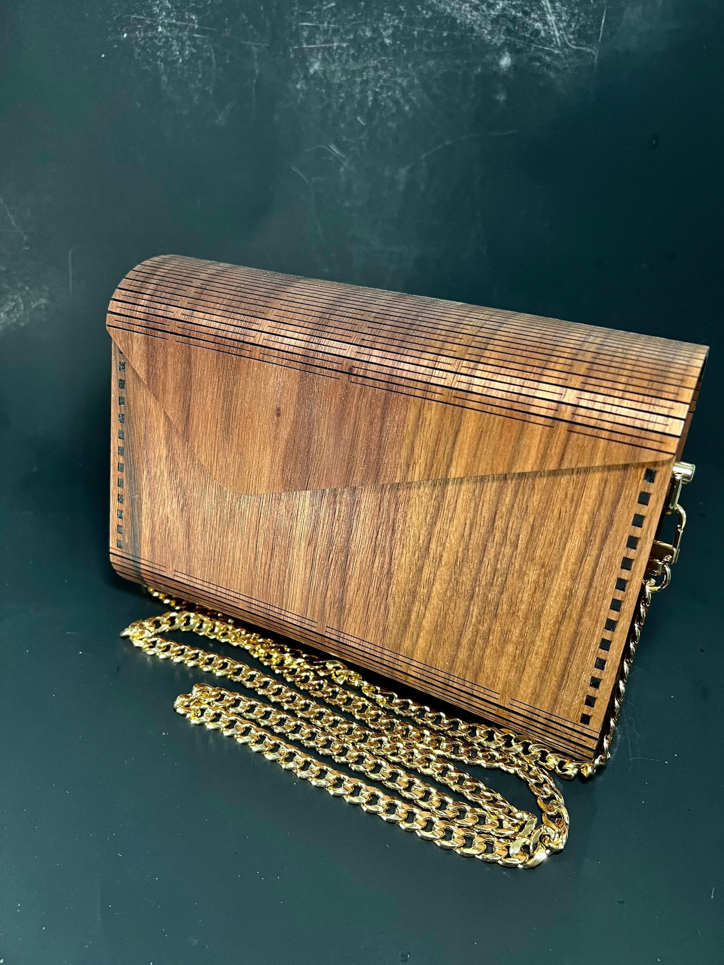 Walnut Wood Purse or Clutch - Cinder House Creations