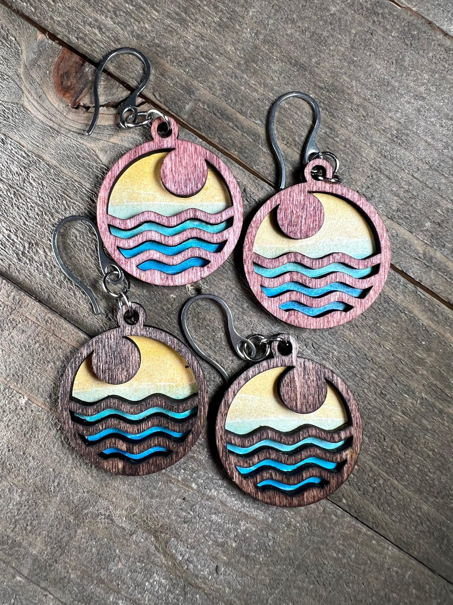 Beach Themed Earrings - Cinder House Creations