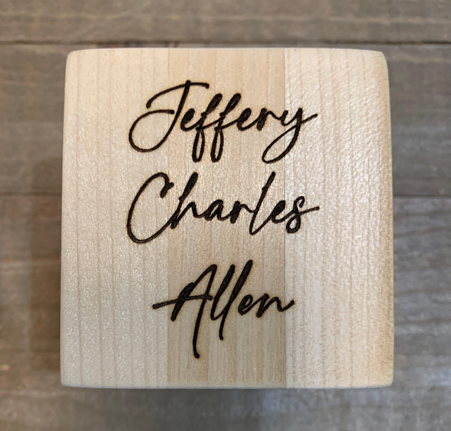 Personalized Baby’s First Block - Cinder House Creations
