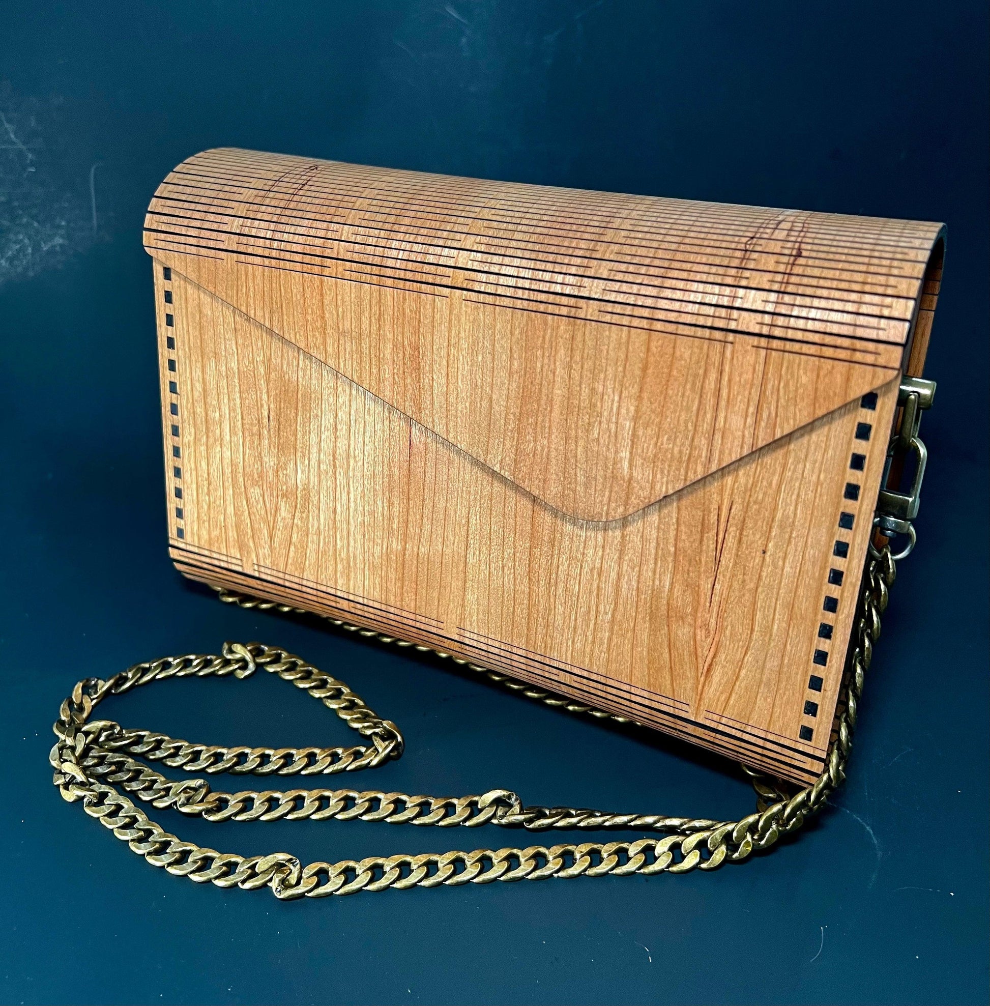 Cherry Wood Purse or Clutch - Cinder House Creations