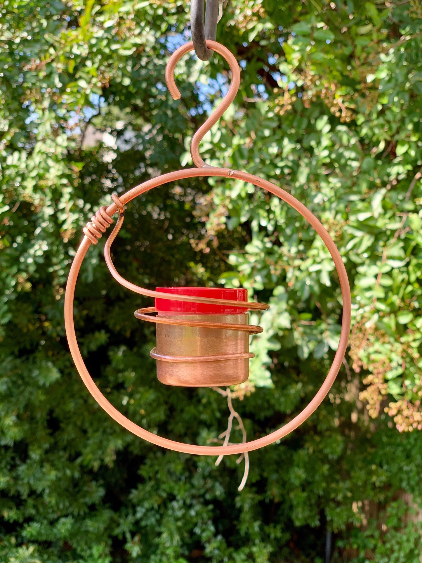 Copper Hummingbird Feeder VI - Cinder House Creations