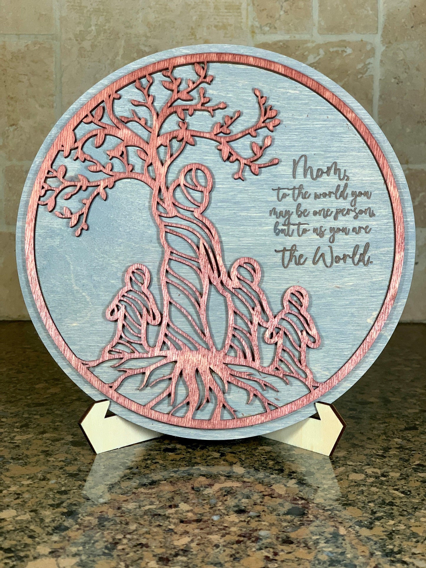 Mother Tree of Life Sign / Mother With Children - Cinder House Creations