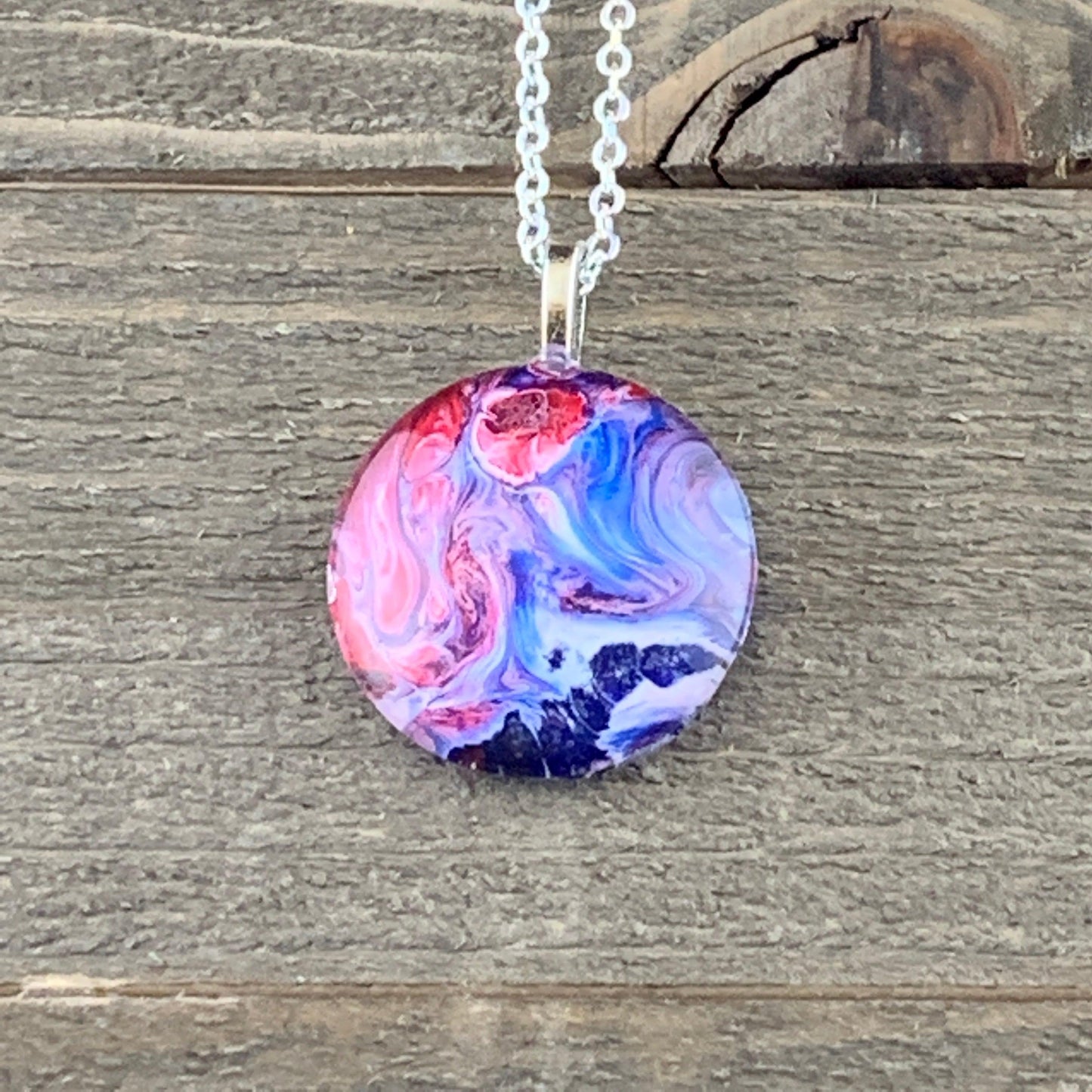 Tray-less Wearable Art Round Pendant - Cinder House Creations