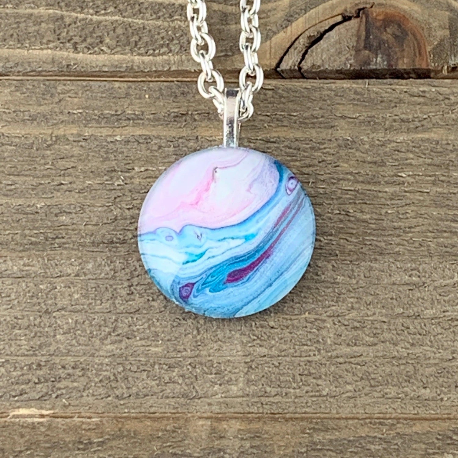 Tray-less Wearable Art Round Pendant - Cinder House Creations